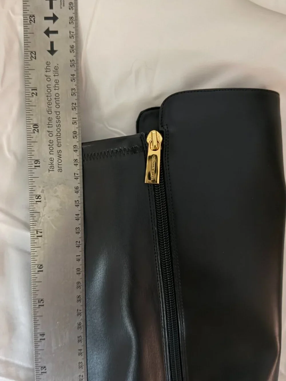 Super tall Michael Kors Black Leather Boots  Size 8 NWOT